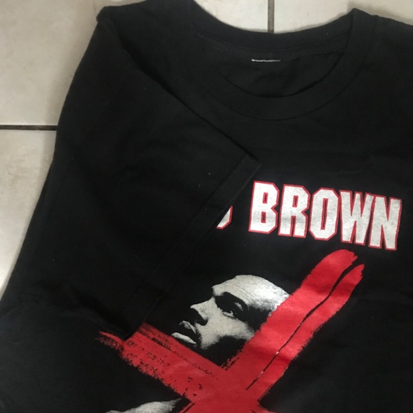 Mens Rare Chris Brown X Concert Tee Shirt Size Large - Picture 3 of 6